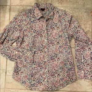 J. Crew Liberty floral fabric button down